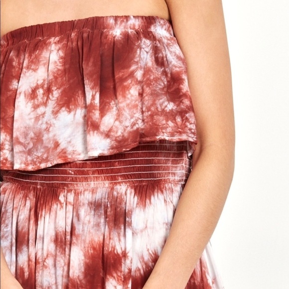 Forever 21•Crystal Dye Flounce Hobo Dress size S - Picture 4 of 6